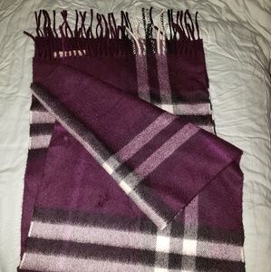 Purple Burberry Scarf